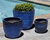 Photo of Campania Dimple Glaze Planter - Set of 3 - Marquis Gardens